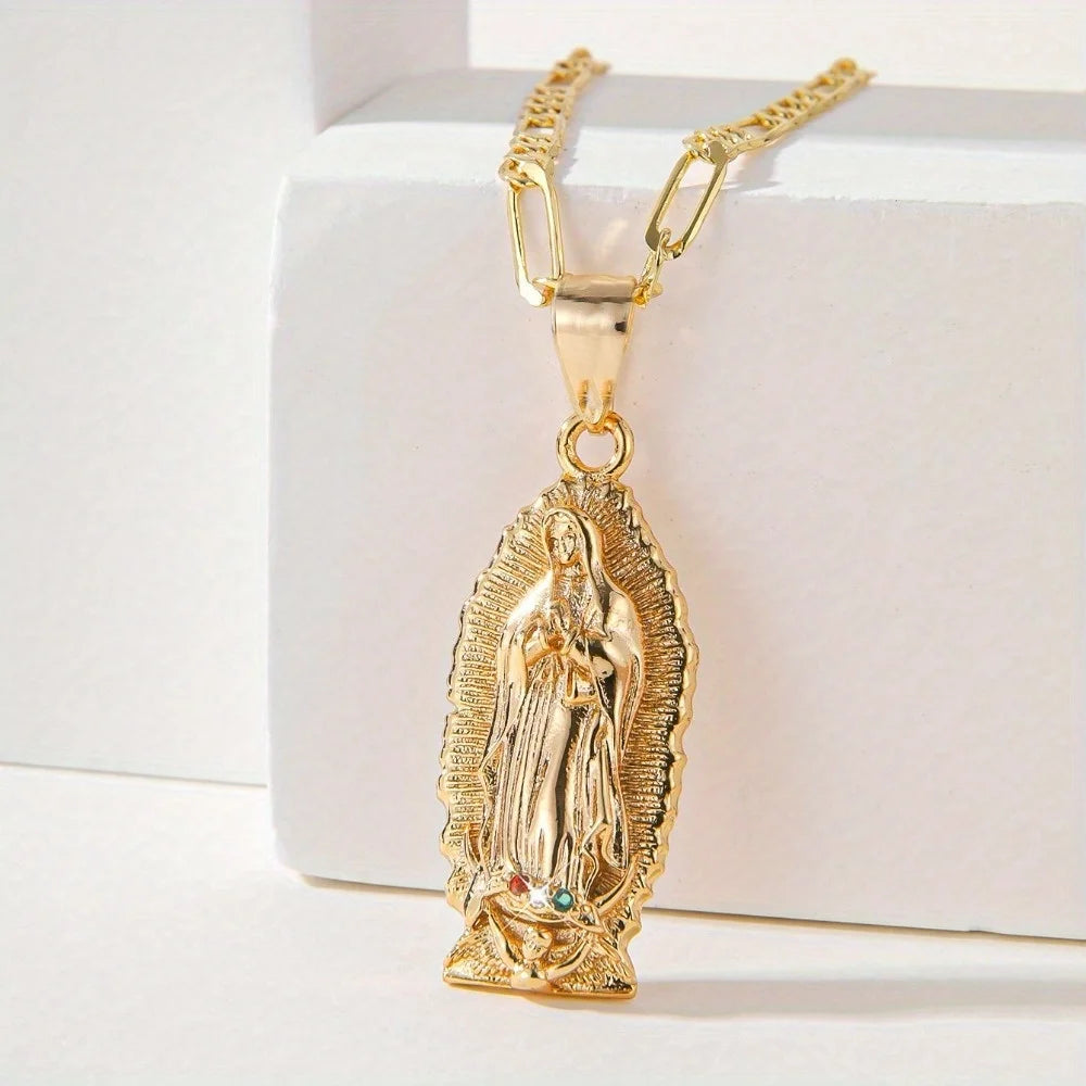 Collier pendentif populaire Madonna coloré