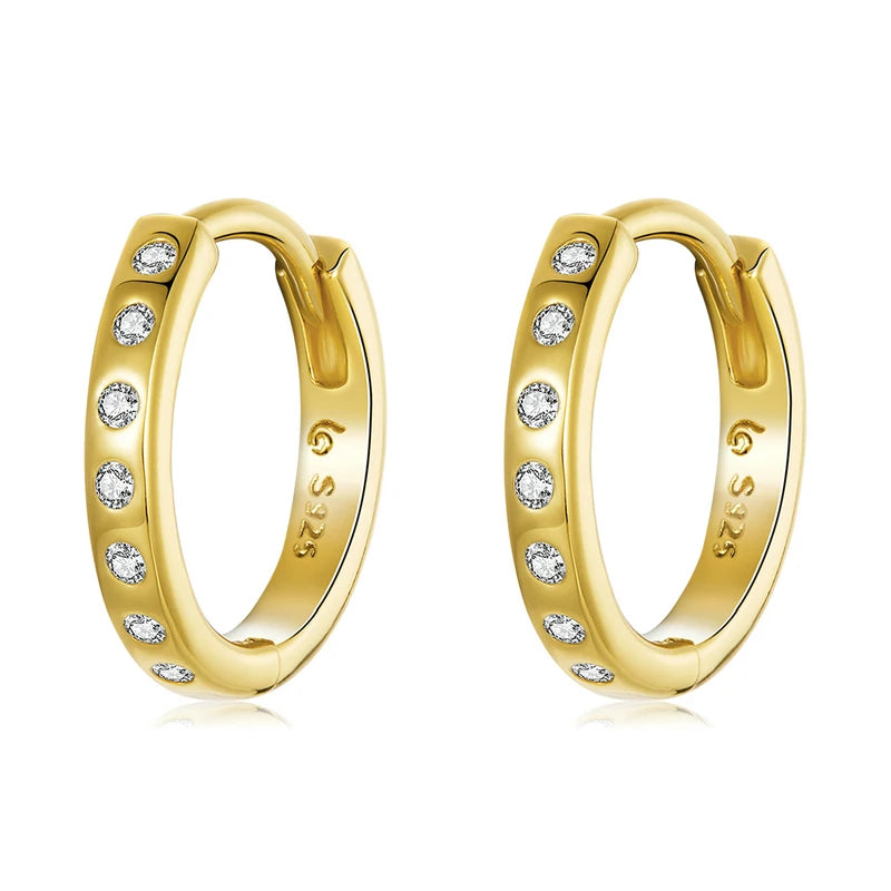 Boucles d'oreilles créoles  en argent sterling 925