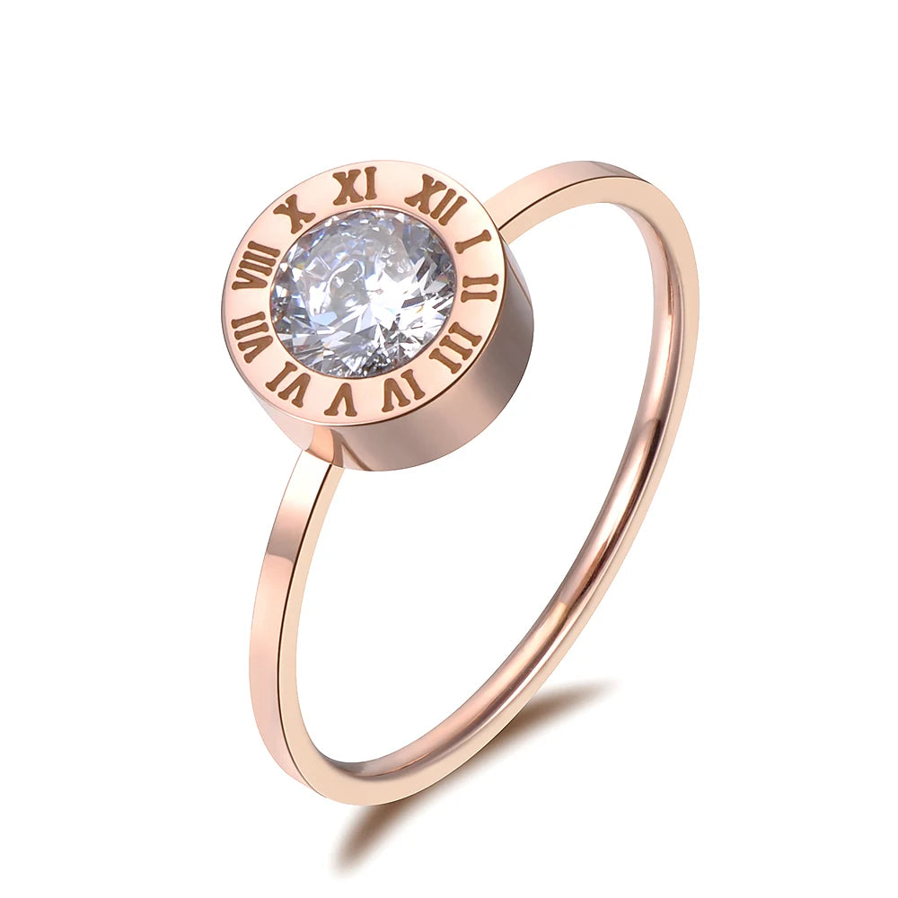 Ensemble de bijoux zircone cubique avec pendentif, boucles d'oreilles, bague