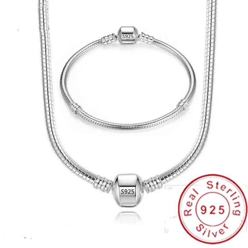 Ensemble de bijoux en argent sterling 925 collier, bijoux fins