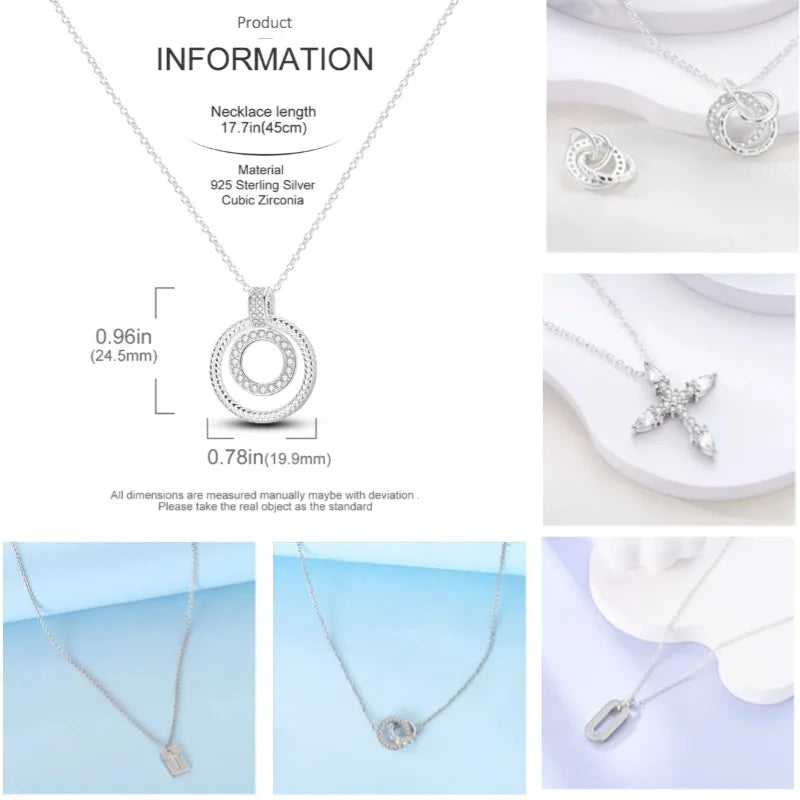 Collier cœur à cœur en argent sterling 925 pendentif cœur d'amour