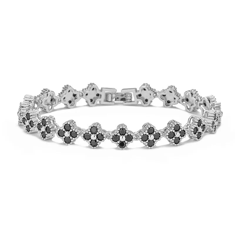Bracelet  18k Plaquée or bijoux zircon cubique  multicolore