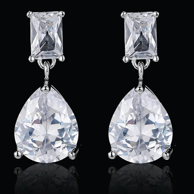 Boucles d'oreilles goutte de perle plaqué or