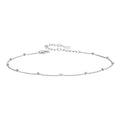 Bracelet de cheville en argent sterling 925  ajustable 3 styles