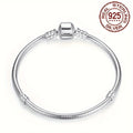 Bracelet en argent sterling 925, os de serpent doux