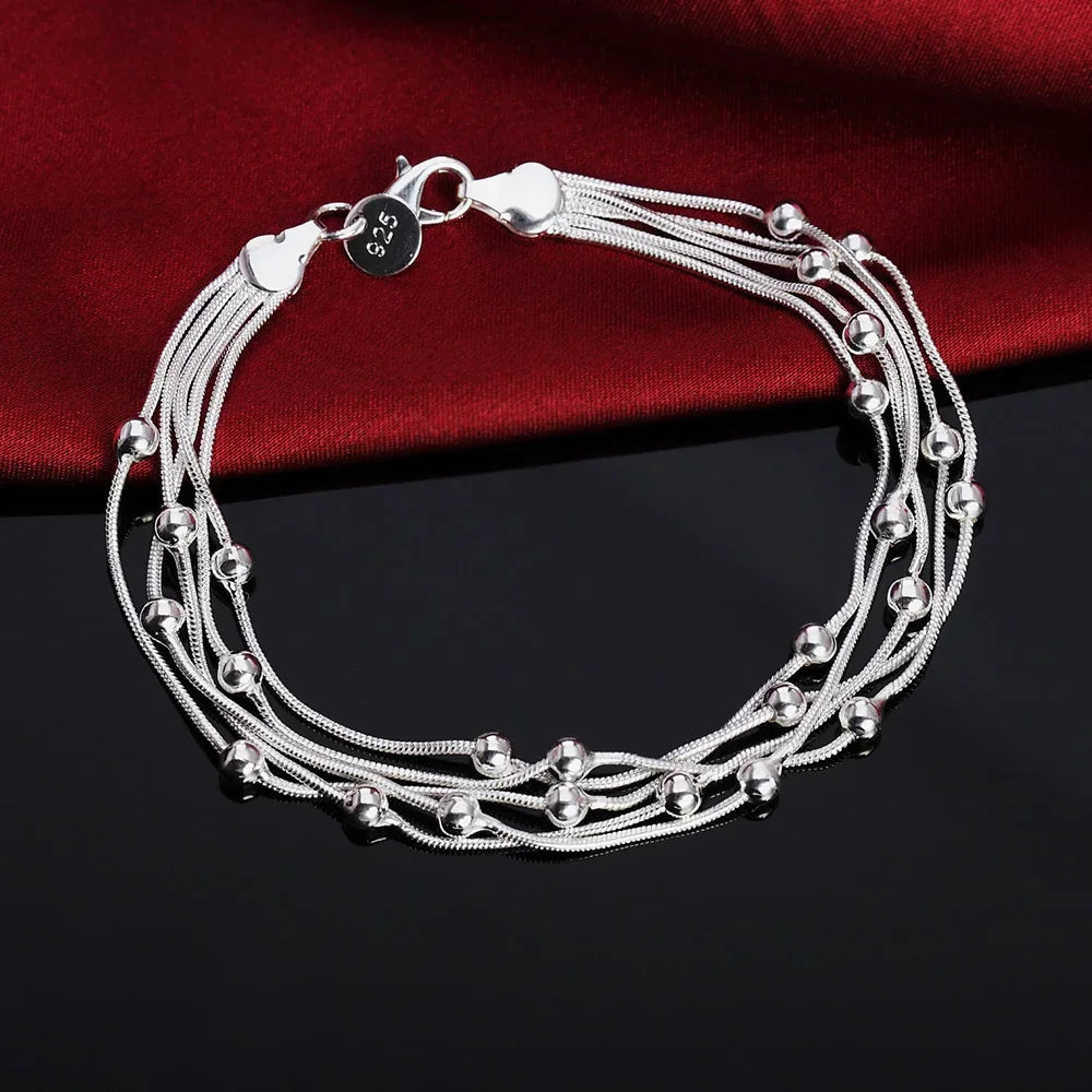 Bracelet solide en argent sterling 925, 20cm Alizero