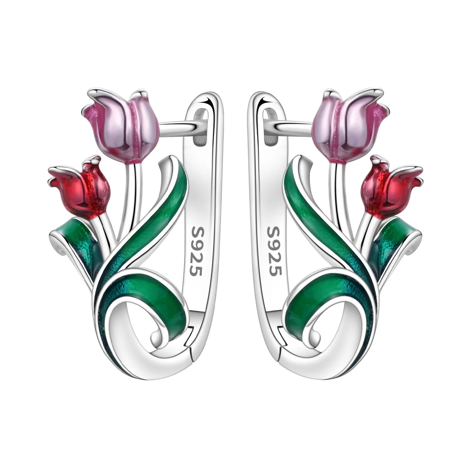 Boucles d'oreilles en argent sterling 925  minimaliste avec zircon bleu