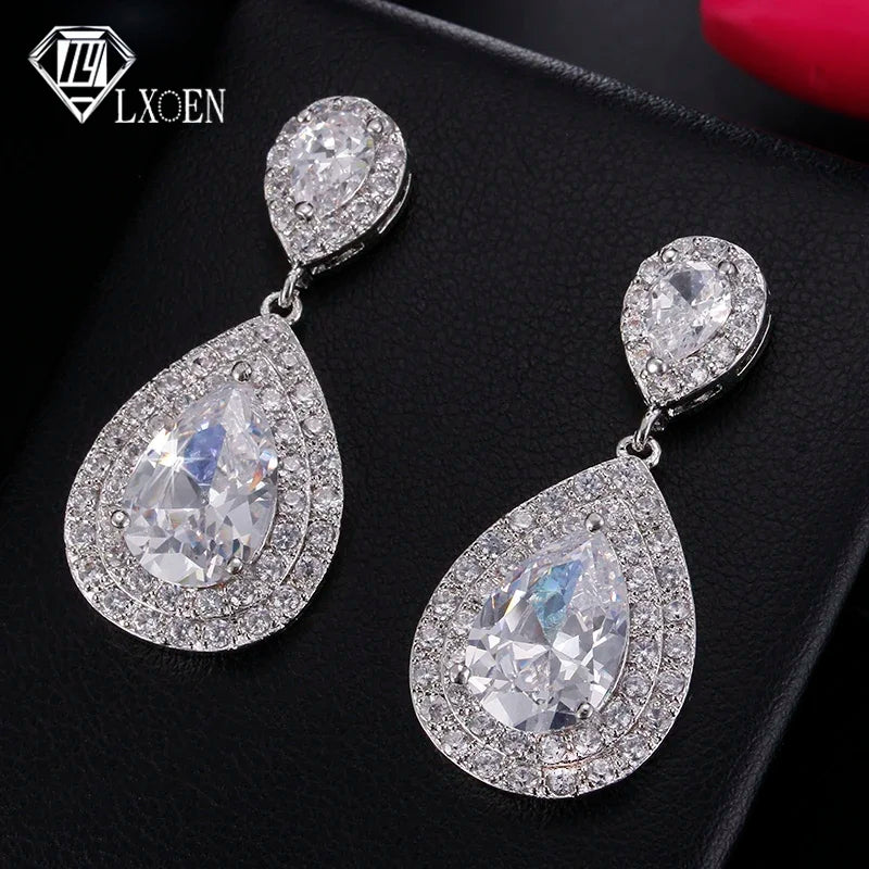 Boucles d'oreilles goutte de perle plaqué or