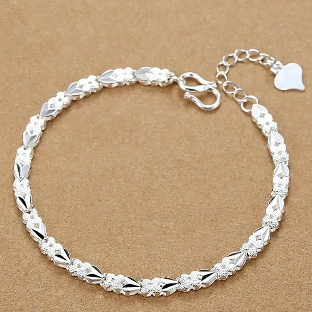 Bracelet solide en argent sterling 925, 20cm Alizero