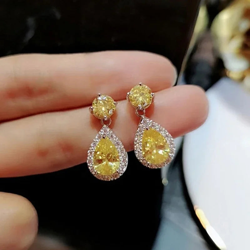 Boucles d'oreilles goutte de perle plaqué or