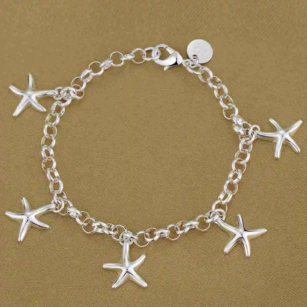 Bracelet en argent sterling 925 zircon rouge de haute qualité