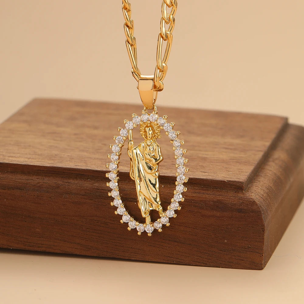 Collier pendentif populaire Madonna coloré