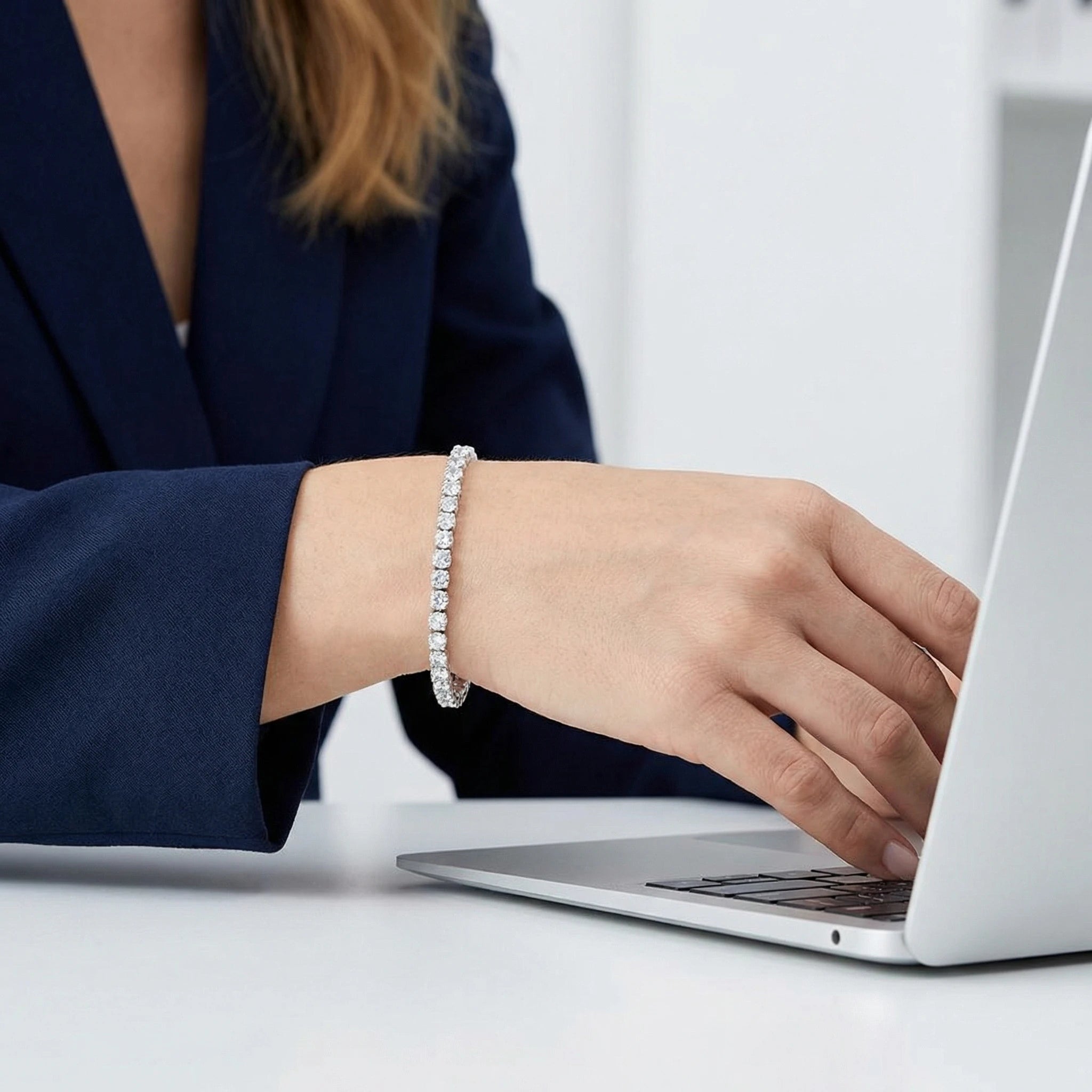 Bracelet en argent sterling 925, bijou charmant, 4 mm, 16-20 cm