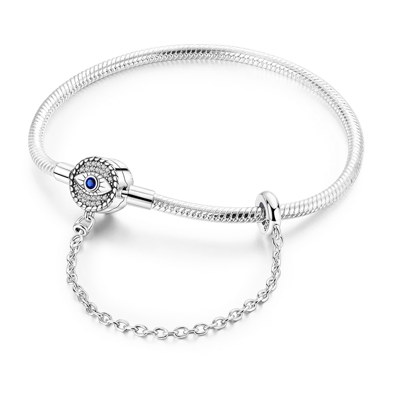 Bracelets en argent sterling 925 en forme de cœur doré scintillant