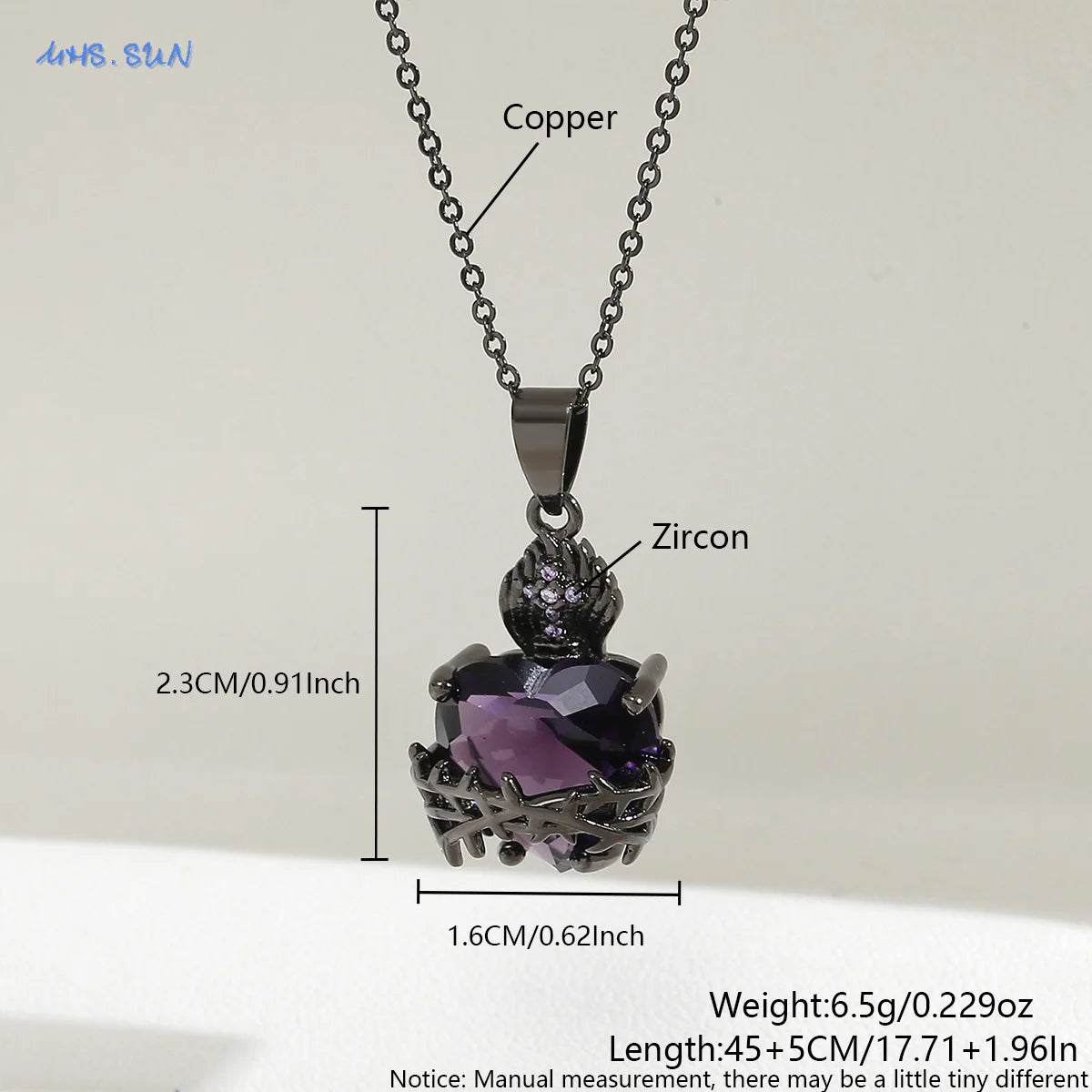 Collier Croix du Sacré-Cœur de Jésus plaqué or 18K