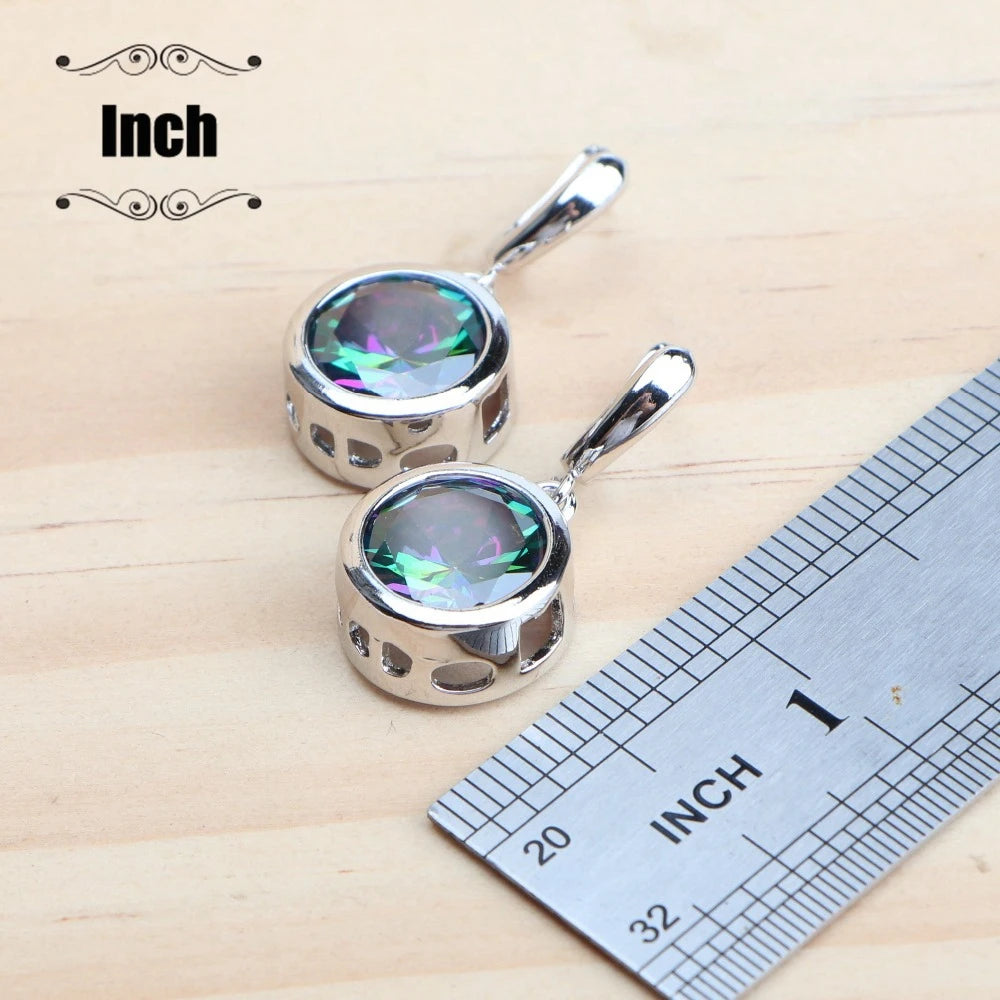 Ensembles de bijoux en argent sterling 925, boucles d'oreilles, bague, bracelets, pendentif, collier