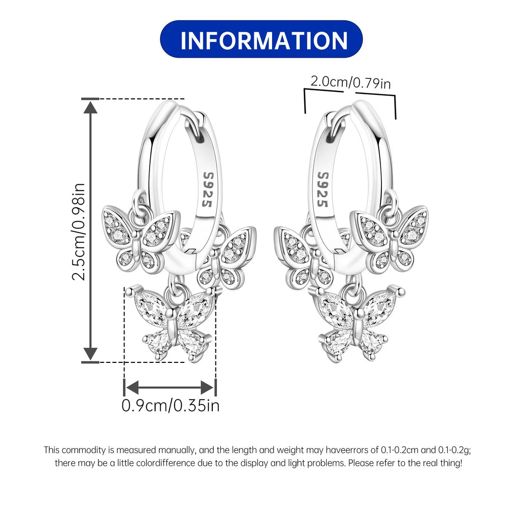 Boucles d'oreilles pendantes oiseaux bleu violet en argent sterling 925