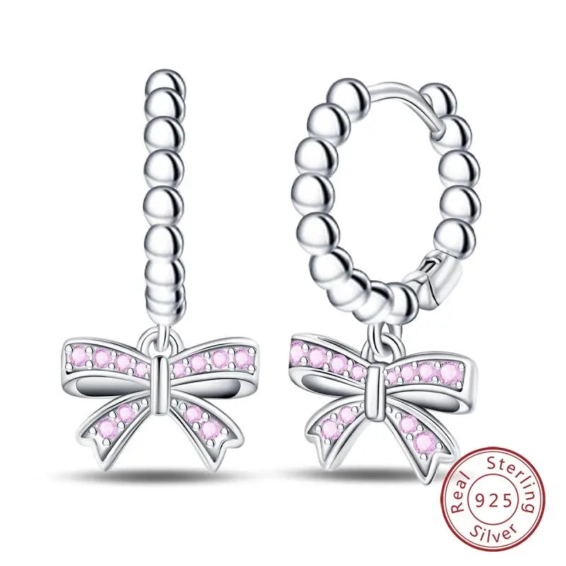 Boucles d'oreilles en argent sterling 925 brillant multicolores