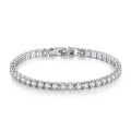 Bracelet en argent sterling 925, bijou charmant, 4 mm, 16-20 cm