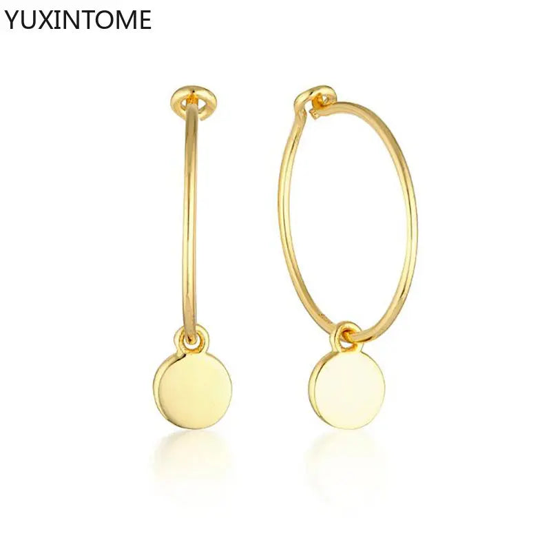 Boucles d'oreilles créoles de luxe en argent sterling 925  grandes boucles rondes