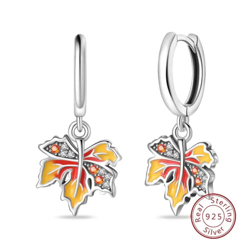 Boucles d'oreilles en argent sterling 925 brillant multicolores