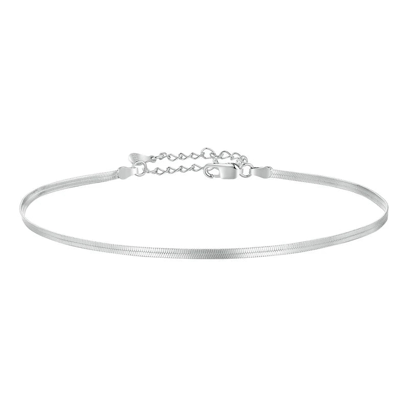 Bracelet de cheville en argent sterling 925  ajustable 3 styles